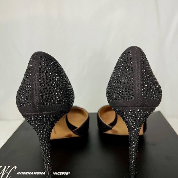 I.N.C. International Concepts, Kenjay4 Blk, Cushioned Rhinestone, Black, 5 - Picture 5 of 7